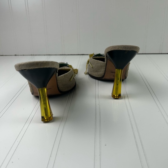 Prada Pointy Toed Knit High Heels - Picture 6 of 12